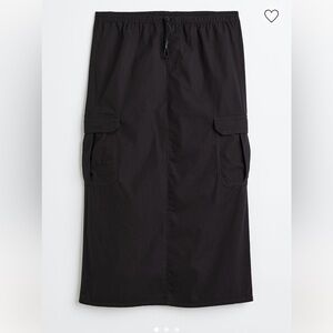 H&M cargo midi skirt